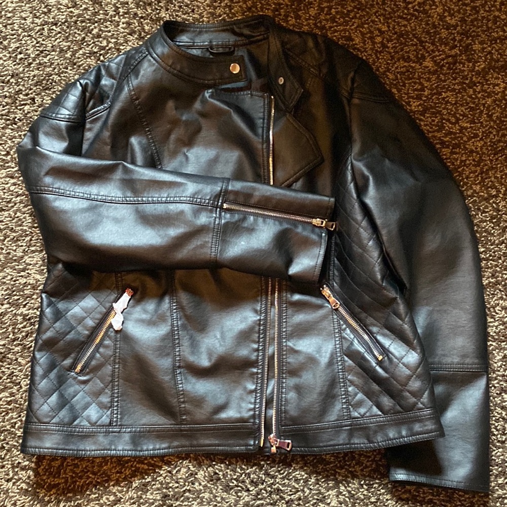 Brand New Faux Leather Jacket